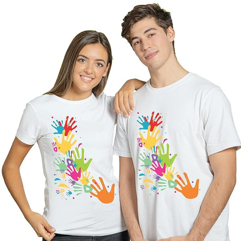 Vasthrlay - Holi T-Shirt Colorful Hands Design